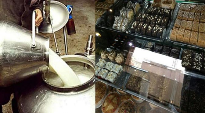پشاور: ناقص اشیاءاور دودھ بیچنے پر بیکری اور ملک شاپ سیل