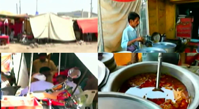جگہ جگہ کھلنے والے ڈھابوں ، ہوٹلوں نے رمضان المبارک کا تقدس پامال کر دیا ، چینل ۵ کے پروگرام ”ہاٹ لنچ “ میں شہری انتظامیہ کی نااہلی پر پھٹ پڑے