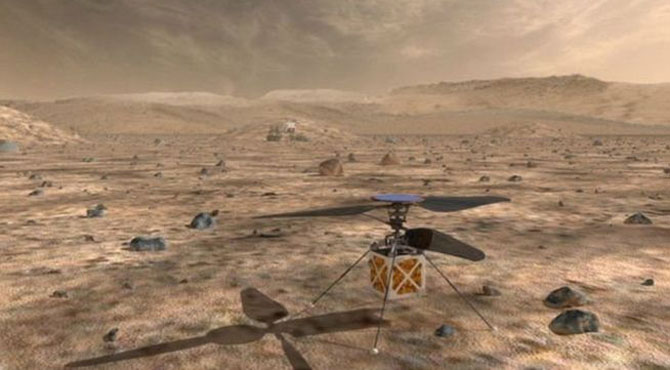 ناسا کا ایک اور کارنامہ ہیلی کاپٹر مریخ پر بھیجے گا