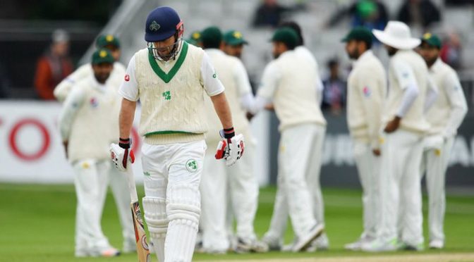 ڈبلن ٹیسٹ ،پاکستان کیلئے جیت آسان ،160رنز درکار