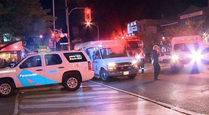 کینیڈین شہر ٹورنٹو میں فائرنگ، ایک شخص ہلاک اور 14 زخمی