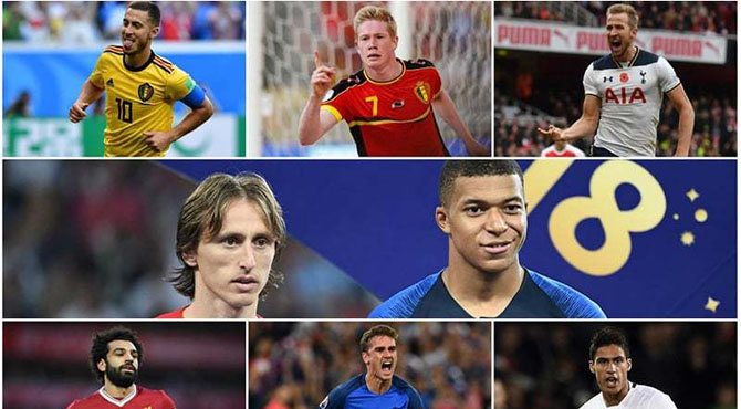 فیفا کے سال کے بہترین کھلاڑی کیلئے 10فٹبالرز نامزد