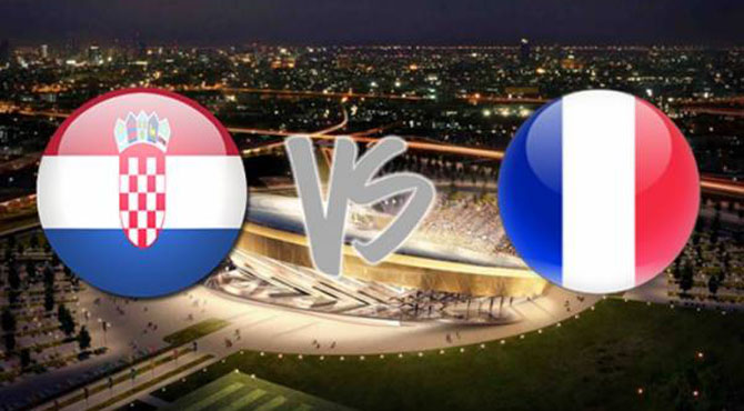 فٹبال ورلڈ کپ کا فائنل آج فرانس اور کروشیا کے درمیان رات 9 بجے کھیلا جائے گا
