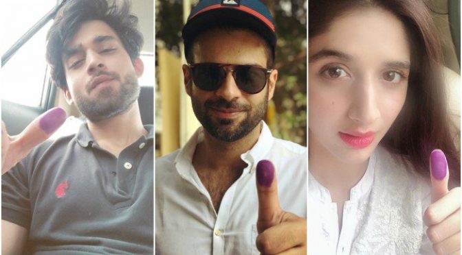 وہ اسٹارز جنہوں نے ووٹ دے کر اپنا قومی فریضہ پورا کردیا