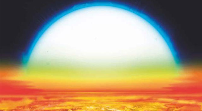زمین سے 650 نوری سال کے فاصلے پر کائنات کا گرم ترین سیارہ دریافت