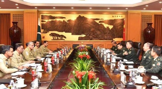 آرمی چیف جنرل قمر جاوید باجوہ کی چینی فوج کے سربراہ سے ملاقات