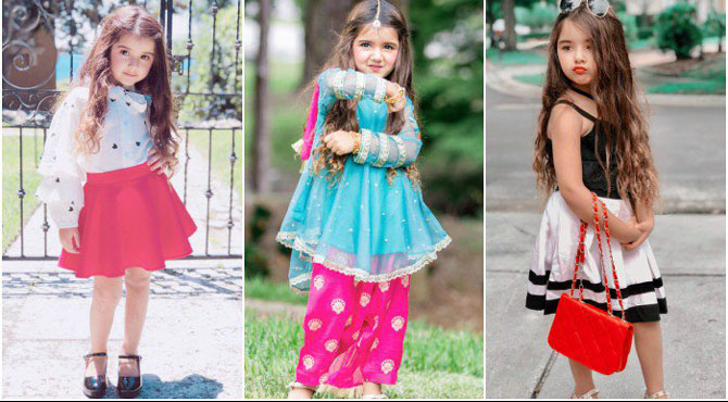 امریکی فیشن میگزینز میں جگہ بنانے والی 4 سالہ پاکستانی نڑاد ماڈل کے چرچے