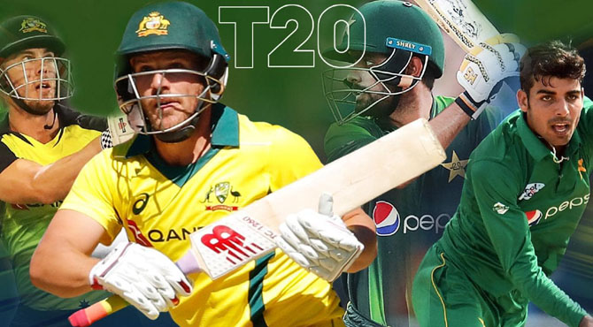 پہلا ٹی 20: پاکستان کا آسٹریلیا کو جیت کے 156 رنز کا ہدف