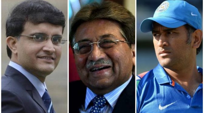 دھونی کہاں سے ملا:مشرف کا سوال واہگہ بارڈر سے ملے : گنگولی کا دلچسپ جواب