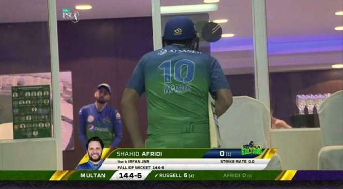 شاہد آفریدی ٹونٹی ٹونٹی میں زیادہ بار0کی خفت سے دوچار ہونےوالے تیسرے پاکستانی بلے باز