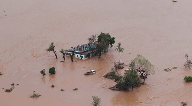 موزمبیق میں طوفان ، ہزاروںہلاکتوں کا خدشہ، شہر اور اس کے قریبی علاقے 90 فیصد تباہ
