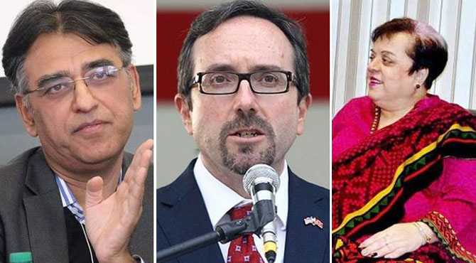 افغانستان میں امریکی سفیر کی عمران خان پر تنقید: وفاقی وزراءکا کرارا جواب