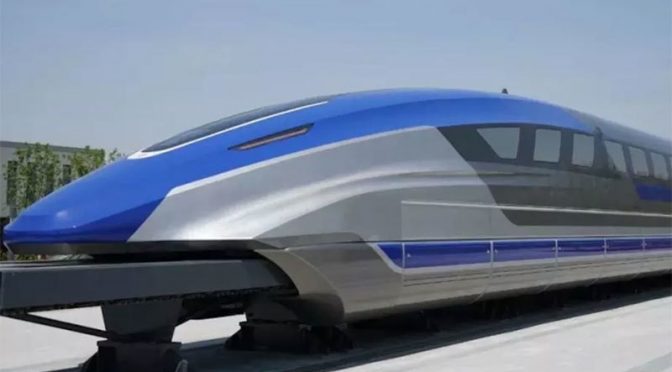 چین کی حیران کن رفتار والی ٹرین