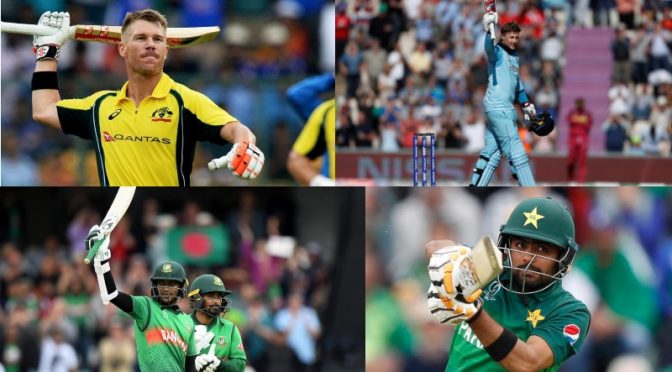 عالمی کپ ،کوئی پاکستانی بلے باز ٹاپ ٹین میں جگہ نہ بنا سکا