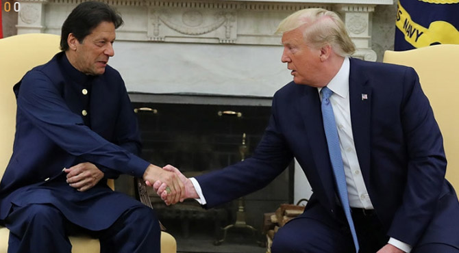 وزیراعظم عمران خان اور امریکی صدر ٹرمپ کی ملاقات، مسئلہ کشمیر پر ثالثی کی پیش کش