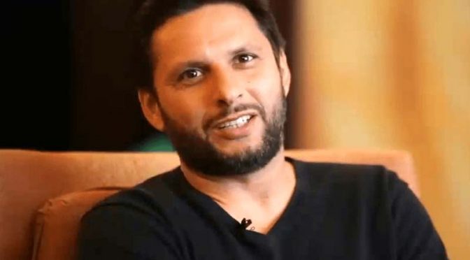 شاہد آفریدی نے سیاست میں آنے کی خواہش ظاہر کردی