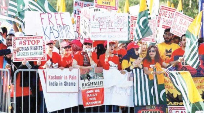 ہیوسٹن میں مودی کیخلاف بڑا احتجاج، پاکستانی، کشمیری اور سکھوں کی شرکت