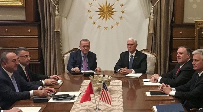 ترکی، امریکا شمال مشرقی شام میں سیز فائر پر راضی ہوگئے ہیں، مائیک پینس