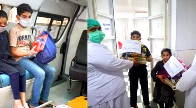 راوی ٹاﺅن،کمسن بہن بھائی کو کرونا، ہسپتال منتقل