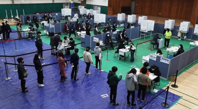 کرونا کی وباءجنوبی کوریا نے طے شدہ الیکشن کرا کے تاریخ رقم کر دی