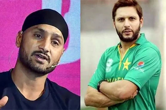 شاہد آفریدی کے ‘بزدل مودی’ کے باونسر پر ہربھجن سنگھ آوٹ