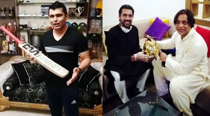 اعصام الحق کی امدادی مہم، کامران اکمل نے اپنا بیٹ عطیہ کردیا