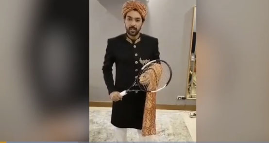 اعصا م الحق کاشادی کی شیروانی پہن کر وال والی چیلنج