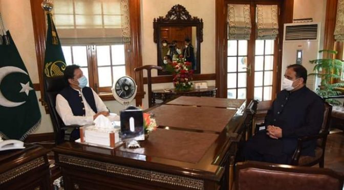 وزیراعظم عمران خان سے وزیراعلیٰ پنجاب کی ون آن ون ملاقات