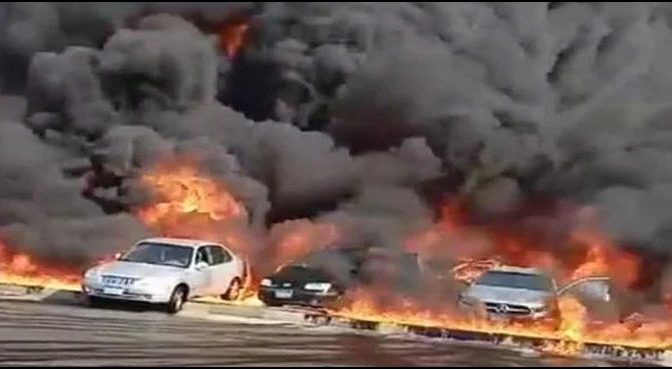 دھویں کے بادل مصری دارالحکومت پر چھا گئے