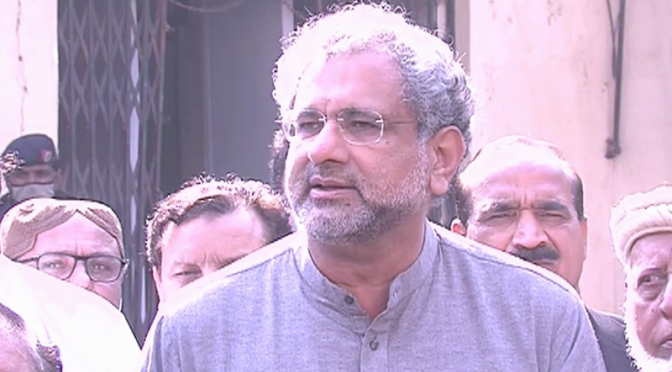 نیب نے اس ملک کا پیسہ لوٹنے والوں کو این آر او دیا، شاہد خاقان