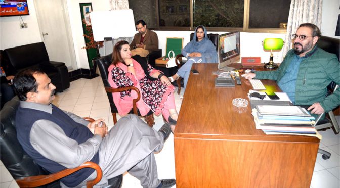 پیپلزپارٹی کے پارلیمانی لیڈر حسن مرتضیٰ کی امتنان شاہد سے ملاقات ،سیاسی امور پر گفتگو