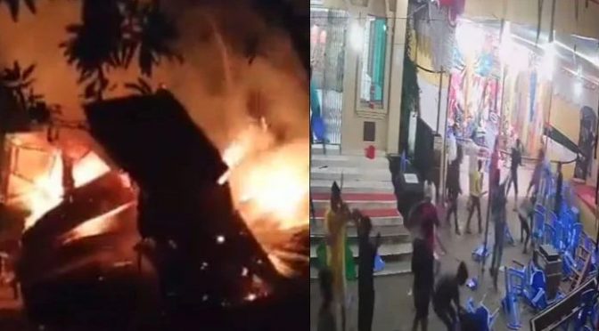بنگلا دیش میں ہندو مسلم فسادات پھوٹ پڑے