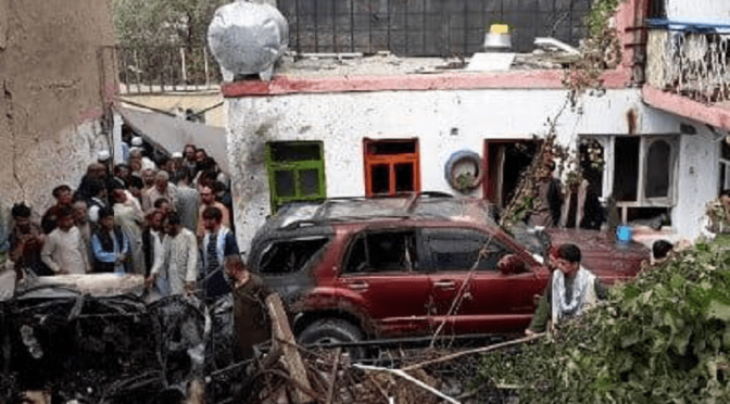امریکاکا کابل ڈرون حملےمیں جانبحق افرادکے لواحقین کومعاوضہ دینےکا اعلان