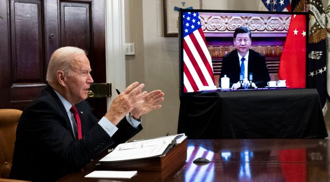 چینی اور امریکی صدر کی ورچوئل ملاقات، تلخیاں کم کرنے پر زور