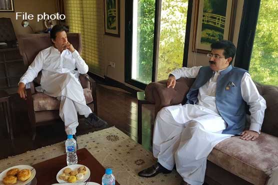 وزیراعظم عمران خان سے چیئر مین سینیٹ صادق سنجرانی کی ملاقات