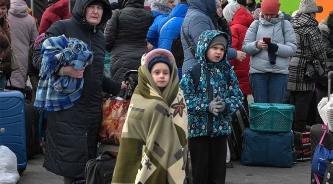 یوکرینی مہاجرین کی تعداد 4ملین سے تجاوز کر گئی، عالمی ادارہ برائے مہاجرین