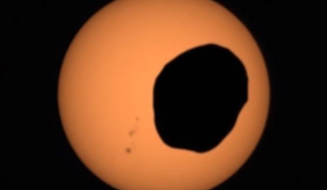 مریخ پر سورج گرہن کی ویڈیو جاری کردی گئی