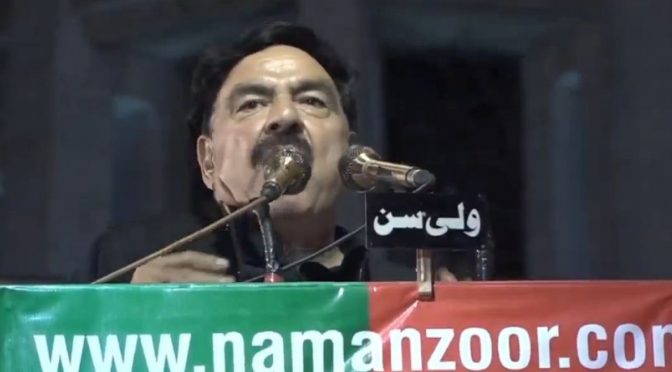 عمران خان کا بال بھی بیکا ہوا تو پاکستان میں خانہ جنگی ہوگی: شیخ رشید
