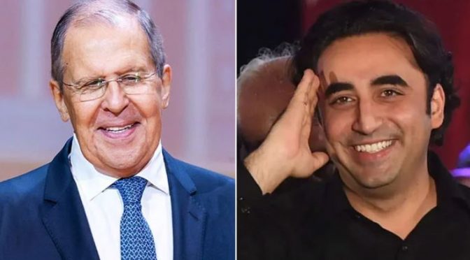 پاکستانی وزیرخارجہ کا دورہ ماسکو ہمارے لیے خوشی کا باعث ہوگا، روسی وزیر خارجہ