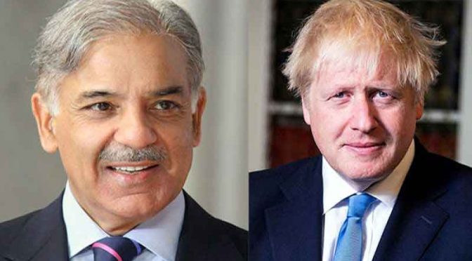 وزیراعظم شہبازشریف کا برطانوی ہم منصب سے ٹیلیفونک رابطہ