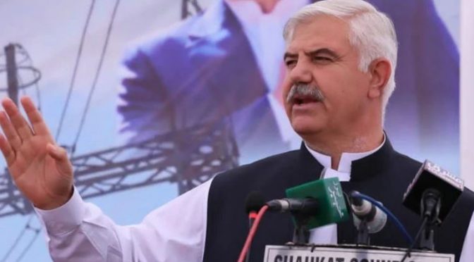 وزیراعلیٰ خیبر پختونخوا کا وفاقی حکومت کیخلاف طاقت کے استعمال کا اعلان