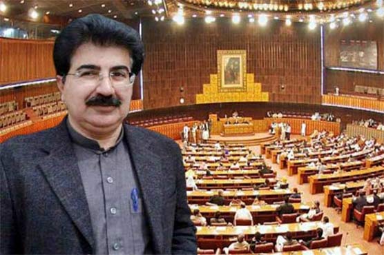 سینیٹ اجلاس، اپوزیشن کا مہنگائی کیخلاف احتجاج، چیئرمین کے ڈائس کا گھیراؤ