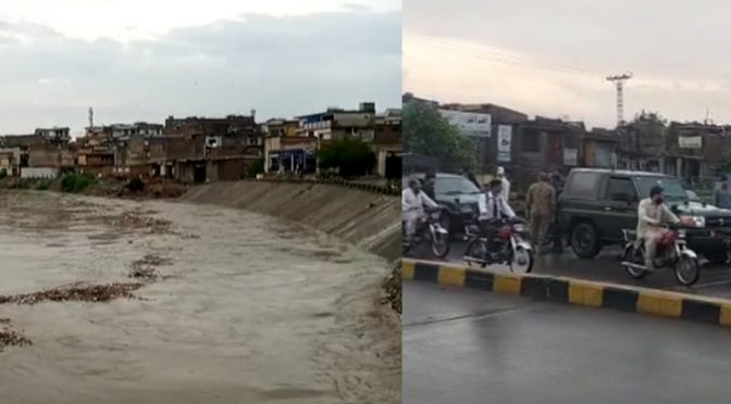 نالہ لئی کی سطح میں خطرناک حد تک اضافہ، پاک فوج کے دستے طلب