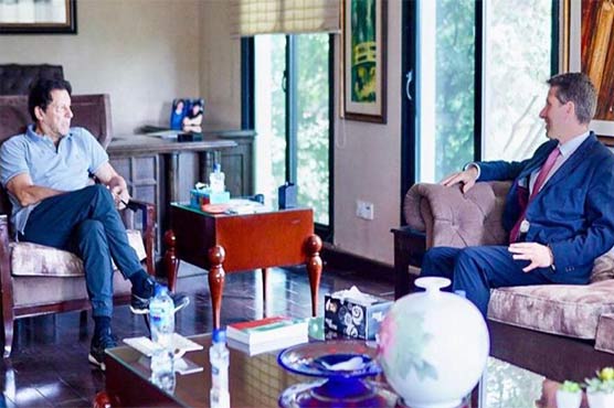 عمران خان سے برطانوی ہائی کمشنر کی ملاقات، اہم امور پر تبادلہ خیال