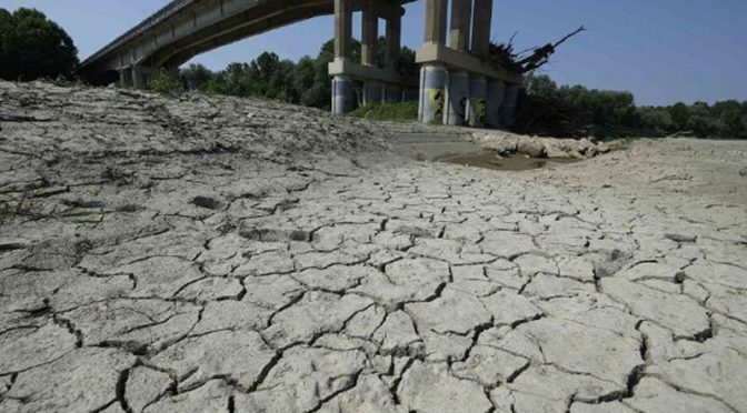 موسمیاتی تبدیلی، اٹلی میں بدترین خشک سالی