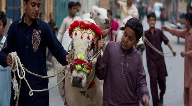 عید الاضحی آج مذہبی جوش و جذبے کے ساتھ منائی جائیگی