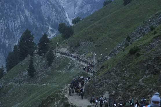 مقبوضہ کشمیر، امرناتھ یاترا معطل، 4 ہزار یاتری محفوظ مقام پر منتقل