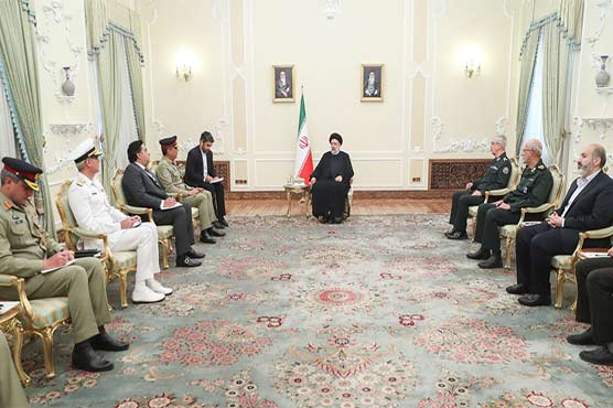 جنرل ندیم رضا کی ایرانی صدر سے ملاقات، علاقائی سکیورٹی پر تبادلہ خیال
