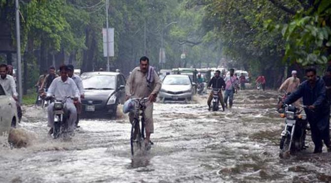 ملک کے بیشتر علاقوں میں آج سے بارش،اربن فلڈنگ کا خدشہ