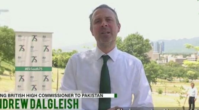 ہم پاک برطانیہ تعلقات کے75 سال مکمل ہونے پر جشن منارہے ہیں،قائمقام برطانوی ہائی کمشنر